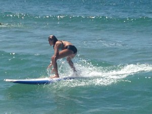 Surfing in Redondo Beach