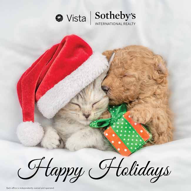 Happy Holidays from Vista Sotheby's real estate