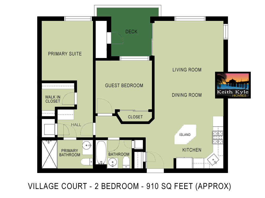 2 bedroom layout in Village Court KKHomes